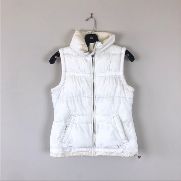 American Eagle Outfitters Jackets & Blazers - [American Eagle] Zip Up Down Vest Cream
